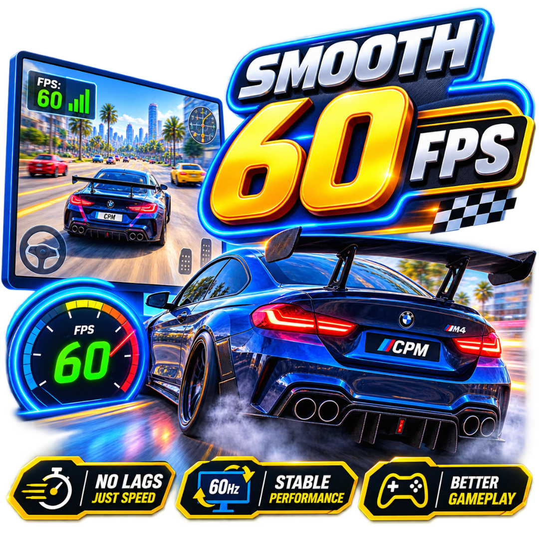 Smooth 60 FPS performance in Car Parking Multiplayer
