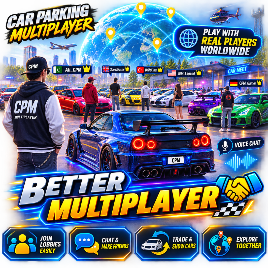 Better multiplayer server stability in Car Parking Multiplayer on PC