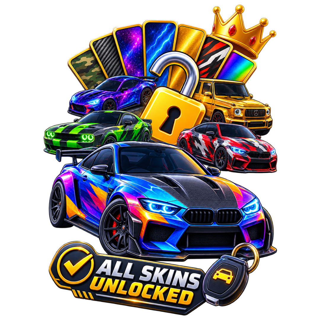 All car skins unlocked in Car Parking Multiplayer Mod APK